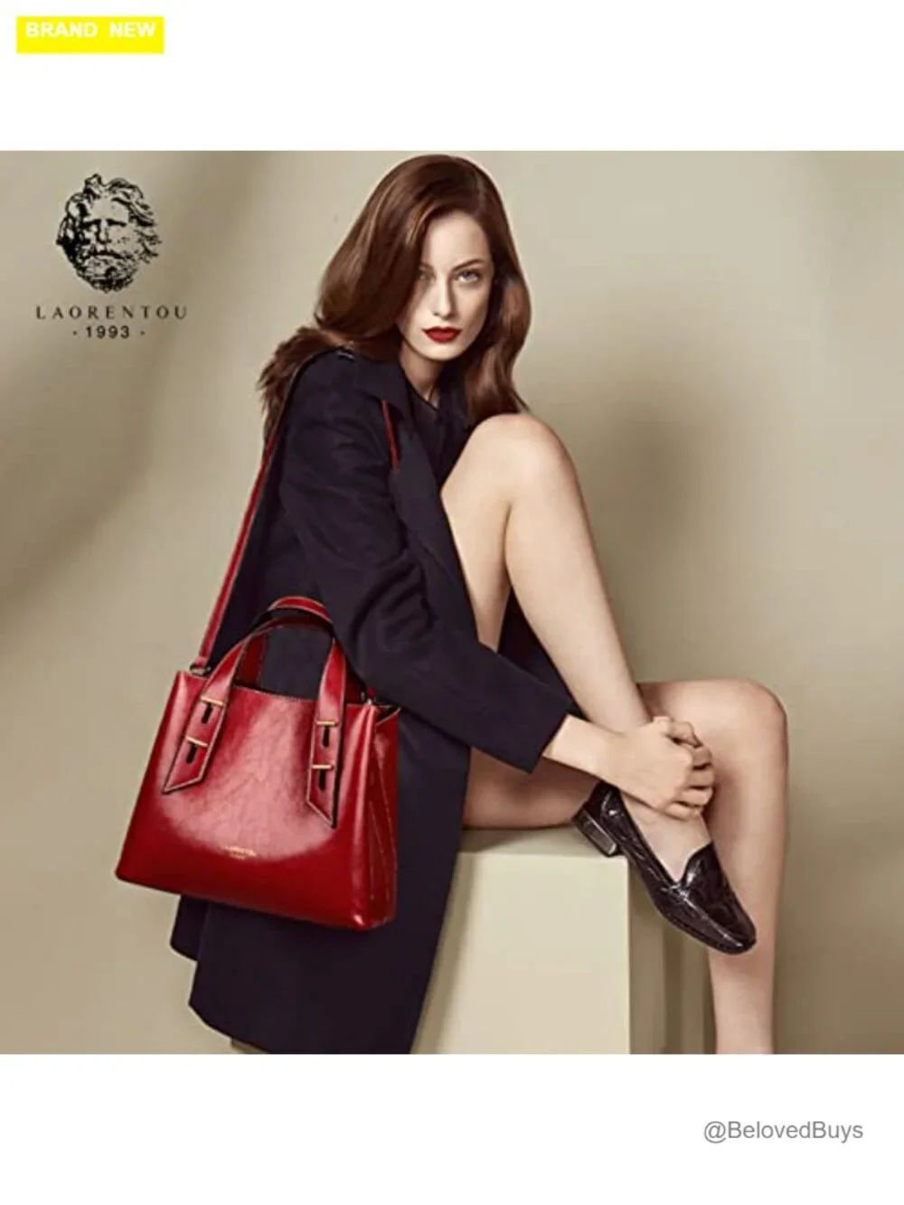 Genuine Leather Satchel Handbag Crossbody Tote Top Handle Shoulder Purse